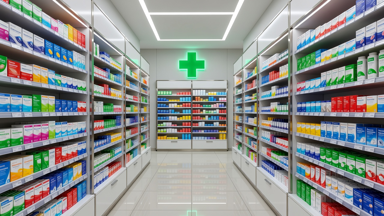 Fachada de Farmacia Punta - Presidente Perón 4459, Alejandro Korn